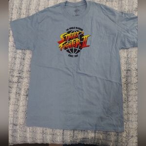 Street Fighter II‎ Graphic Tee - Light Blue